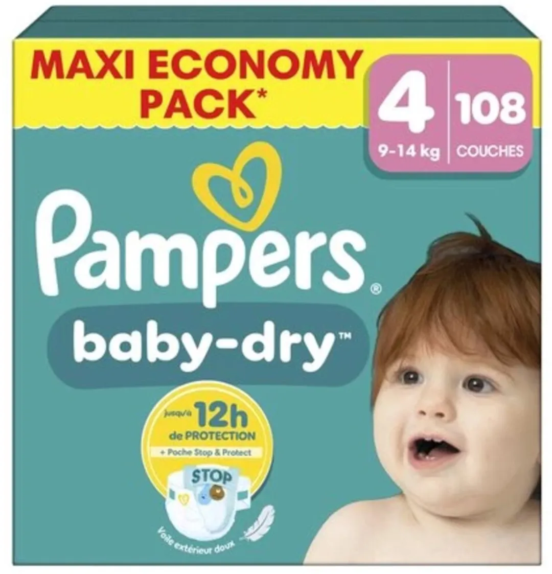 Pampers Baby Dry Luiers Maat 4 108 Stuks