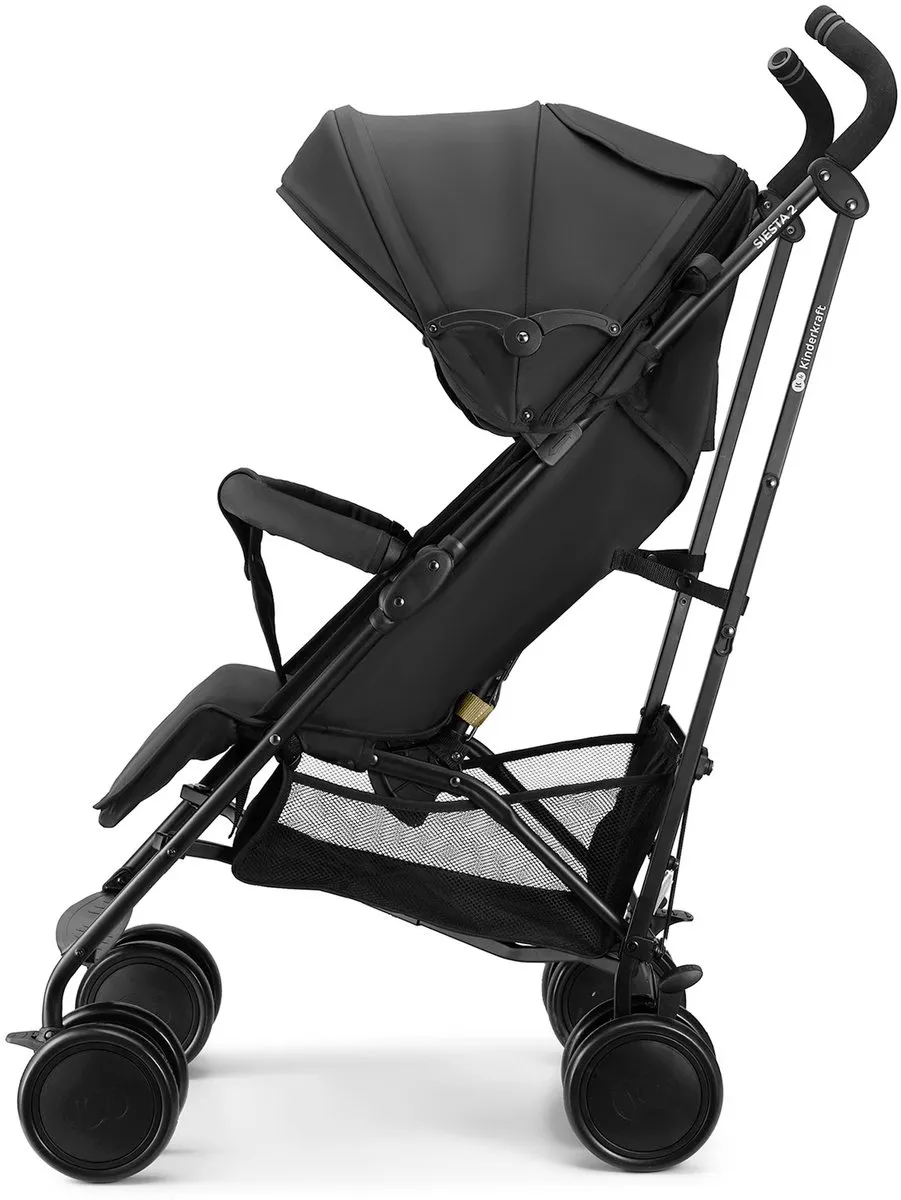 KinderKraft Siesta 2 Buggy - Tot 22 kg - Zwart