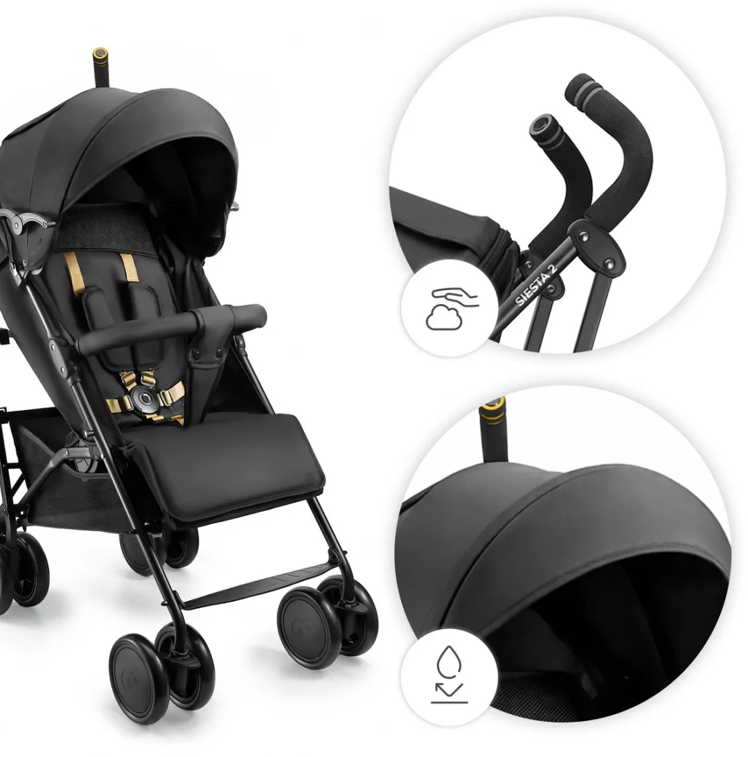 KinderKraft Siesta 2 Buggy - Tot 22 kg - Zwart