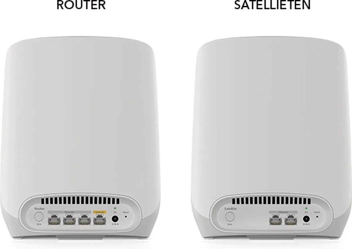 Netgear Orbi RBK763S Mesh WiFi 6 Tri-Band - 3 Pack - afbeelding 6 van 6