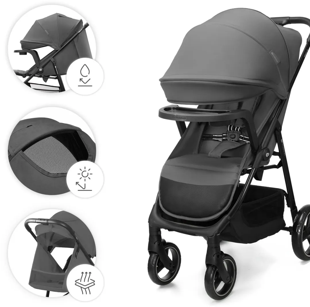 KinderKraft TRIG 3 Buggy - Tot 25 kg - Grijs