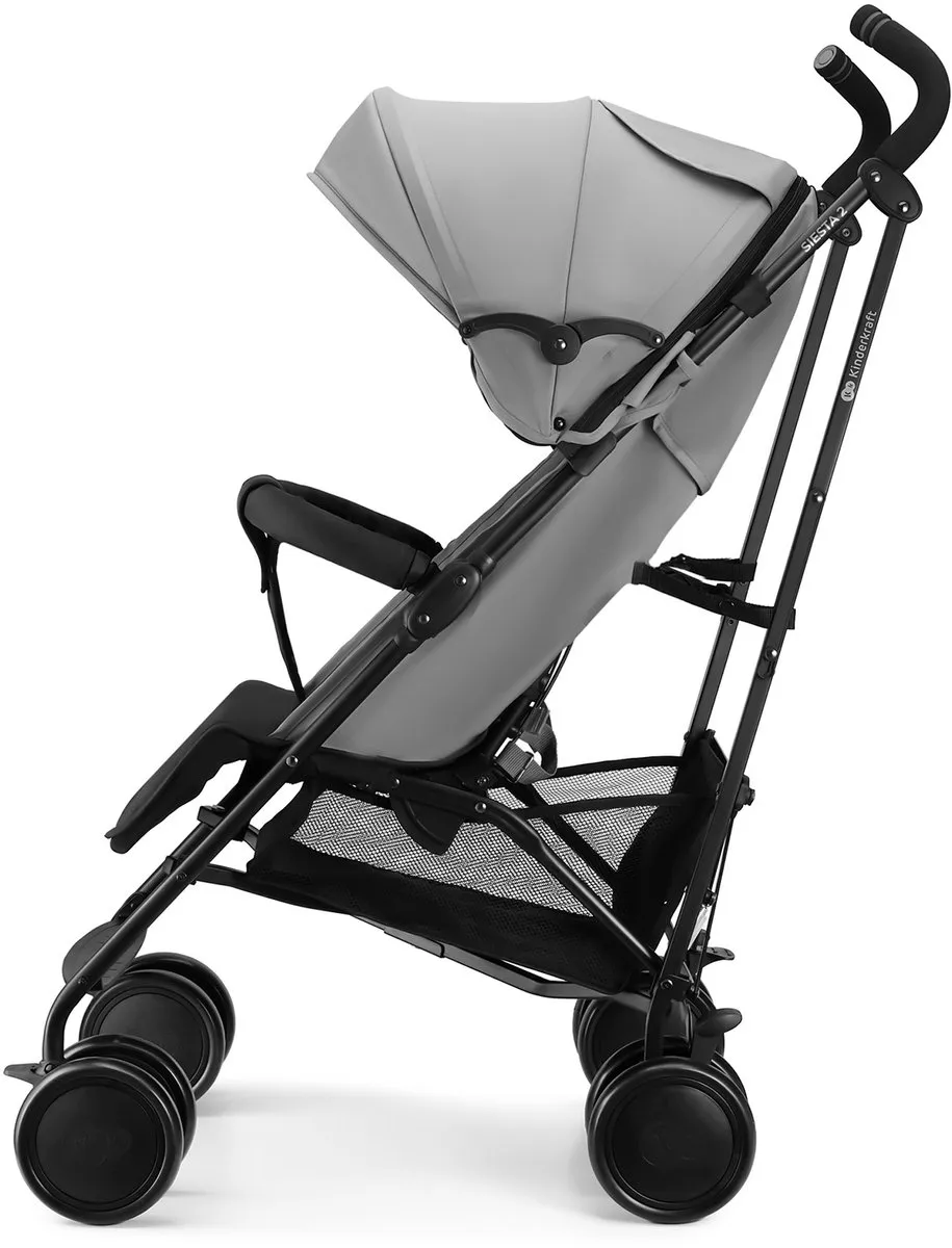 KinderKraft Siesta 2 Buggy - Lichtgewicht 7,9 kg - Grijs