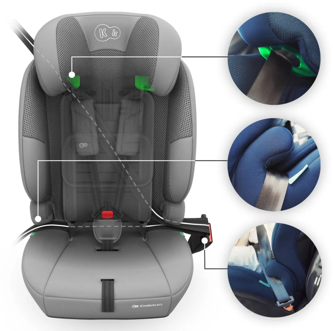 KinderKraft COMFORT UP 2 PLUS Autostoel - Grijs