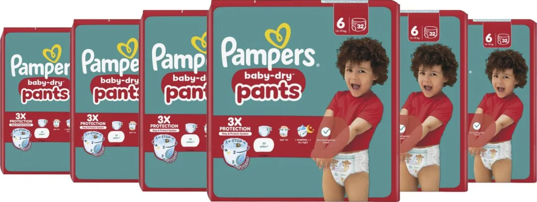 Pampers Baby-Dry Pants Maat 6
