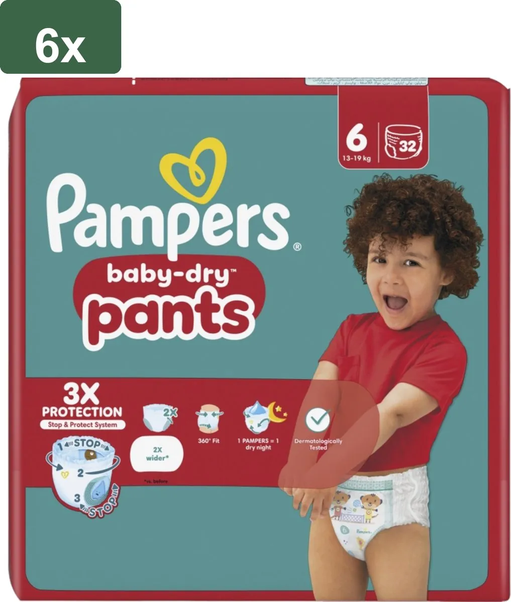 Pampers Baby-Dry Pants Maat 6 - 192 Stuks
