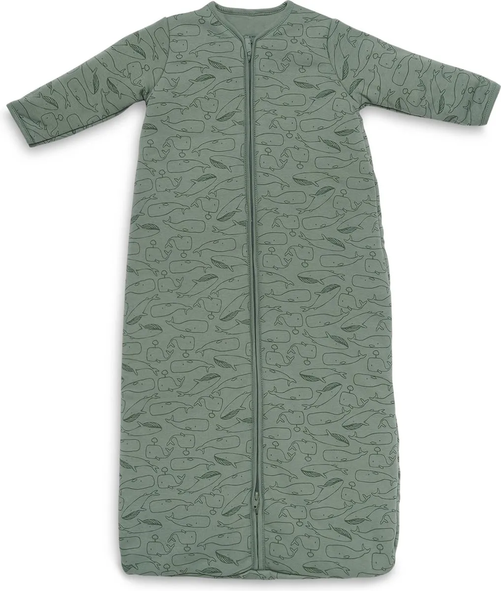 Jollein Baby Winterslaapzak 4-Seizoenen 90cm Whales - Ash Green