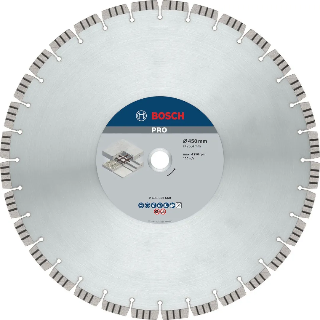 Bosch Professional Diamantschijf Best Concrete 450/25,4mm - Beton - afbeelding 6 van 6