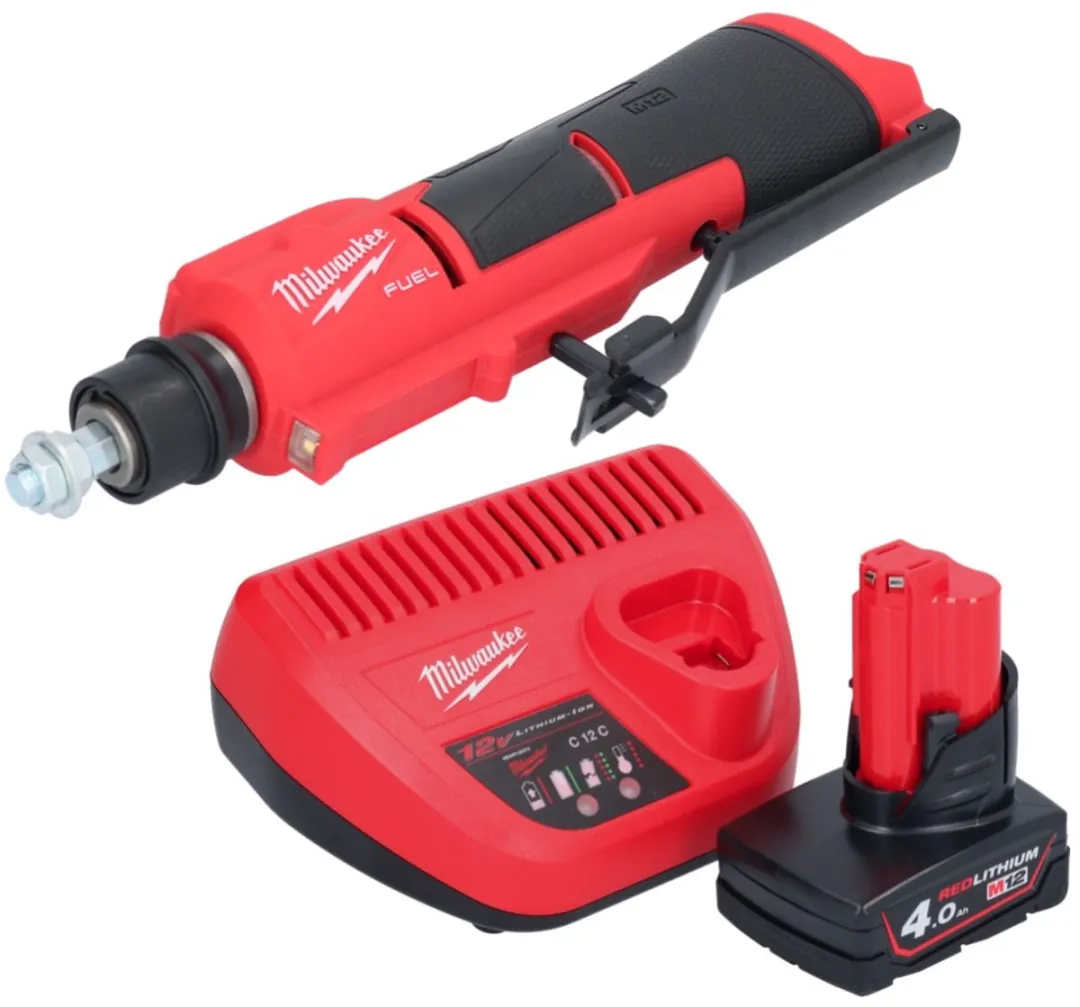 Milwaukee M12 FTB-401 Bandenfrees 12V - 4.0Ah Accu - 2 snelheden - afbeelding 2 van 5