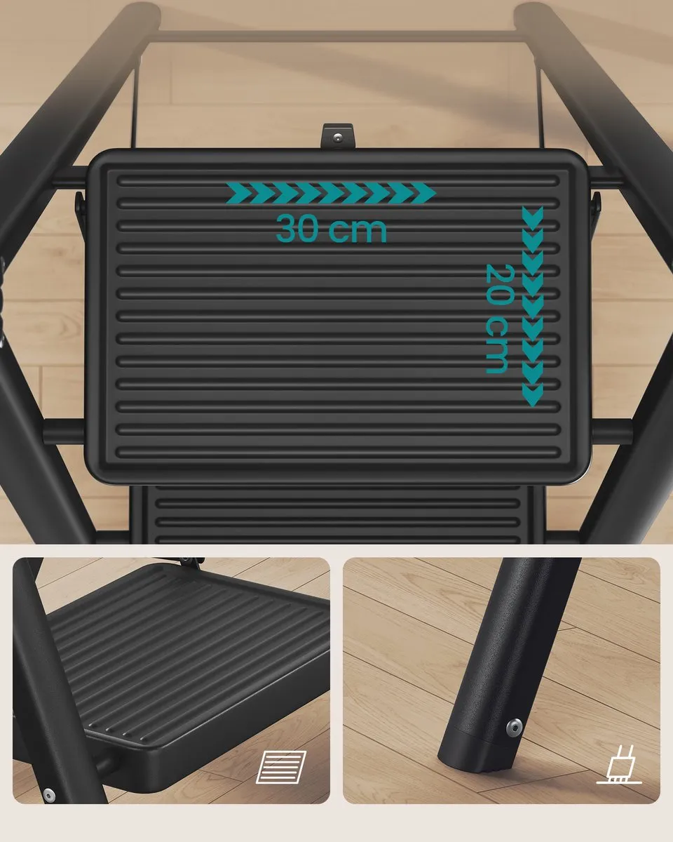Songmics GSL103BZ01 Opvouwbare Keukentrap 3 treden - 150 kg
