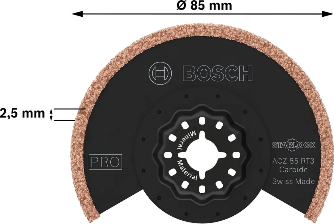 Bosch Professional ACZ 85 RT3 Mes - Oscillerend - Natuursteen