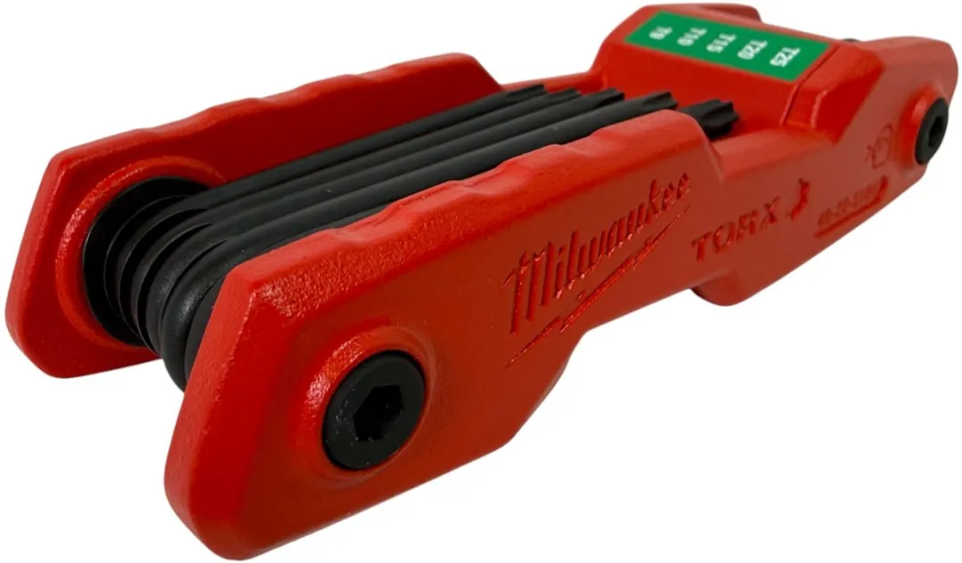 Milwaukee Vouwbare Torxsleutelset 8-delig T10-T40 - Rood