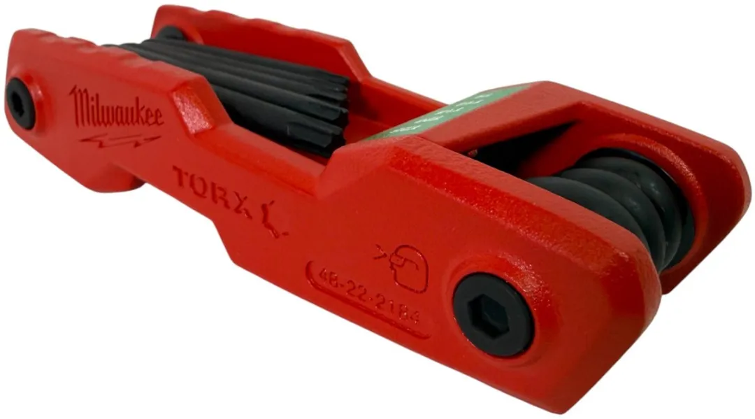 Milwaukee Vouwbare Torxsleutelset 8-delig T10-T40 - Rood