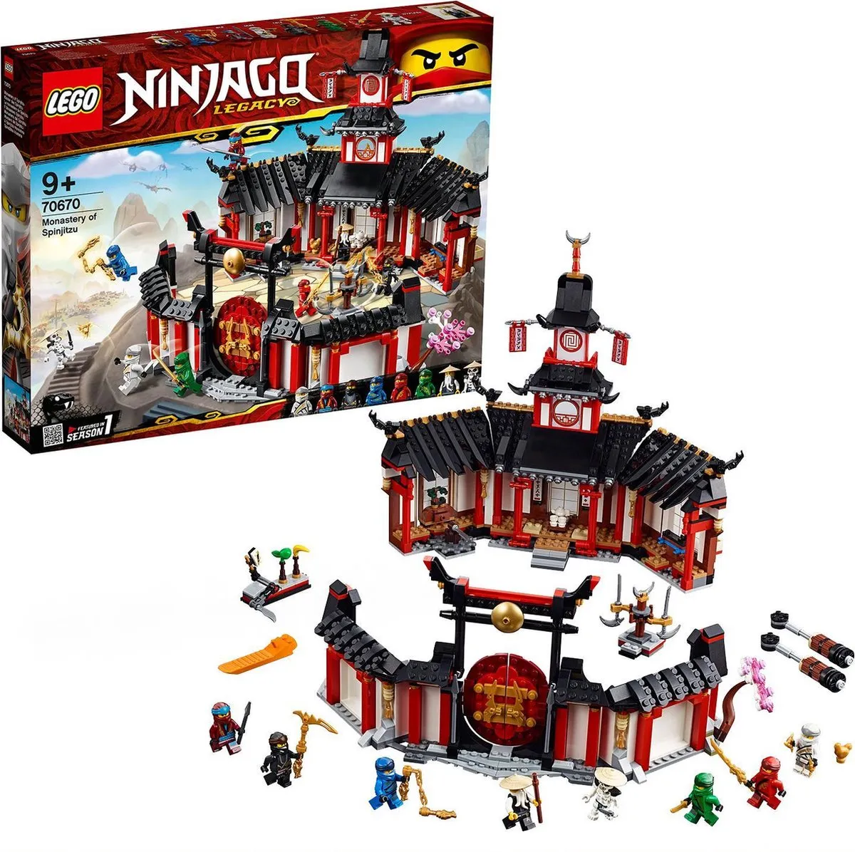 LEGO Ninjago Legacy Spinjitzu Klooster 70670 - 1070 Stukken - afbeelding 2 van 6