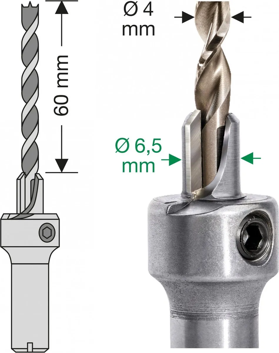 Spax Verzinkboor Step Drill 4mm