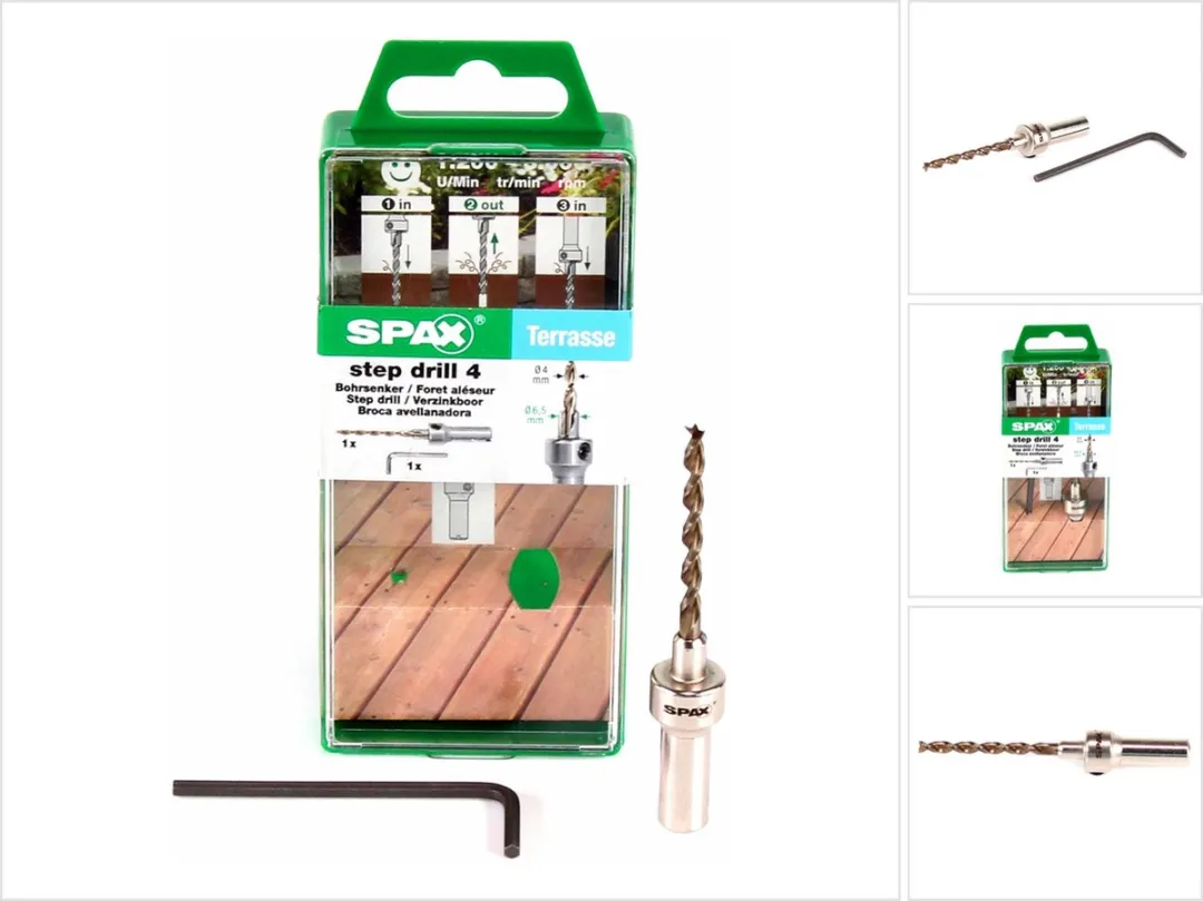 Spax Verzinkboor Step Drill 4mm - Hout - 1 Stuk - afbeelding 5 van 6