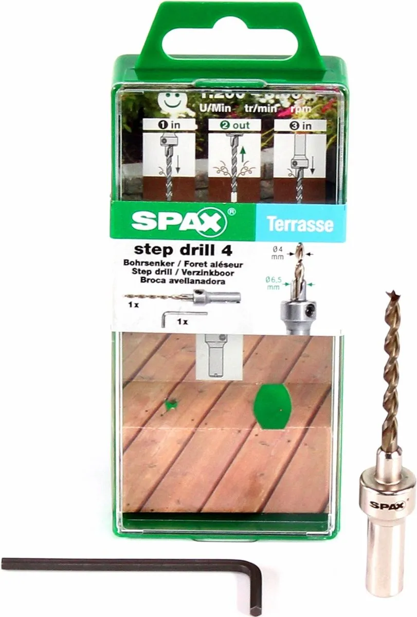 Spax Verzinkboor Step Drill 4mm - Hout - 1 Stuk - afbeelding 4 van 6