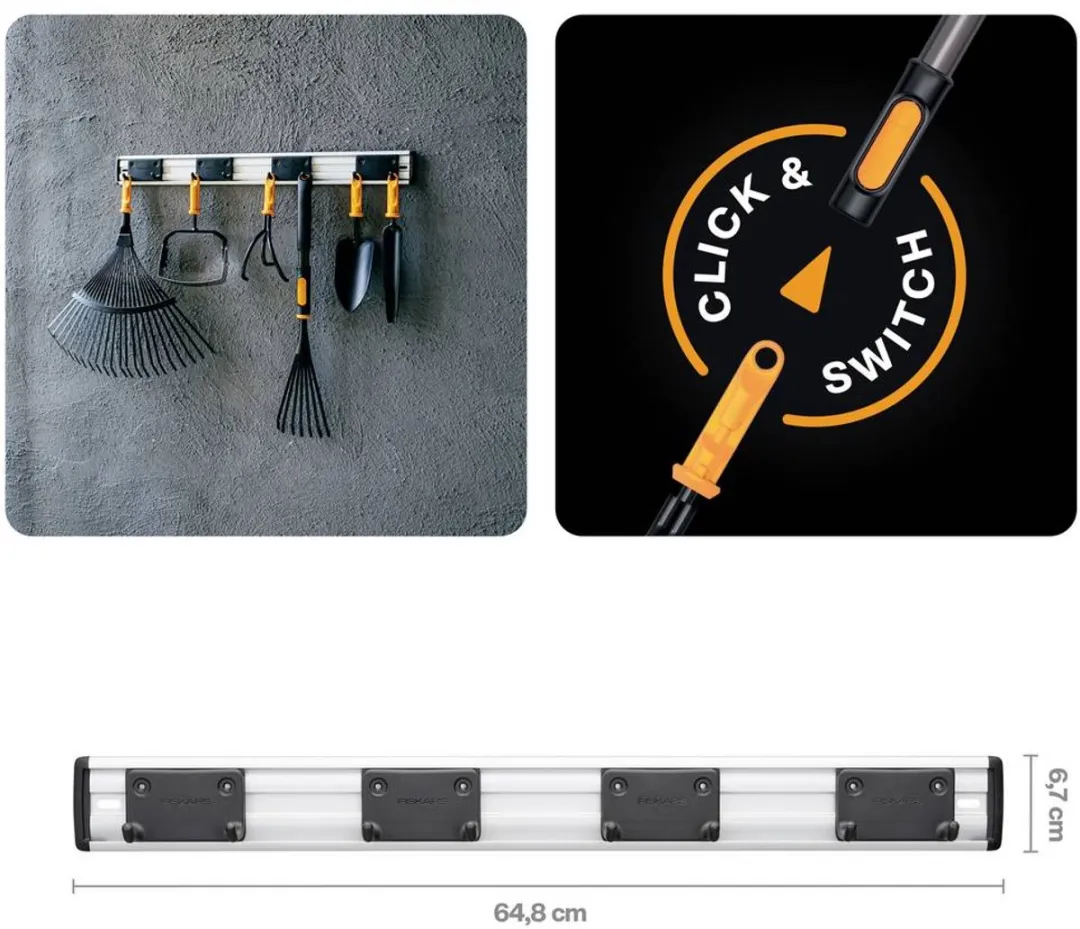Fiskars OneClick Wandhouder 648mm - 5 Haken