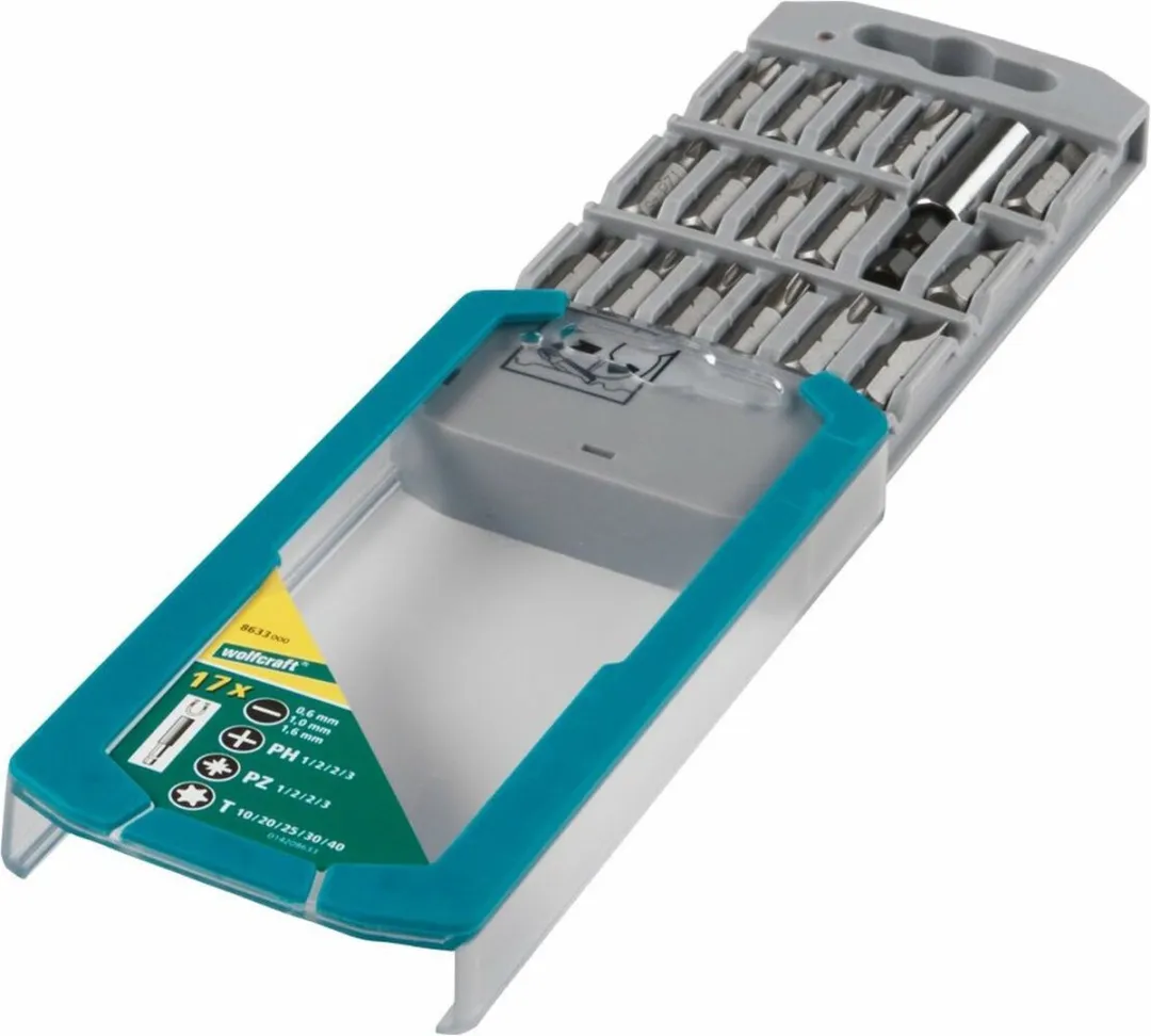 Wolfcraft Bit-cassette PH/PZ/T 17-delig - 8633000