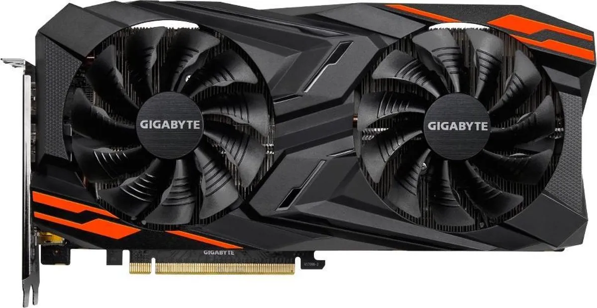 Gigabyte Radeon RX Vega 64 Gaming OC GV-RXVEGA64GAMING OC-8GD - Zwart/Oranje - afbeelding 6 van 6