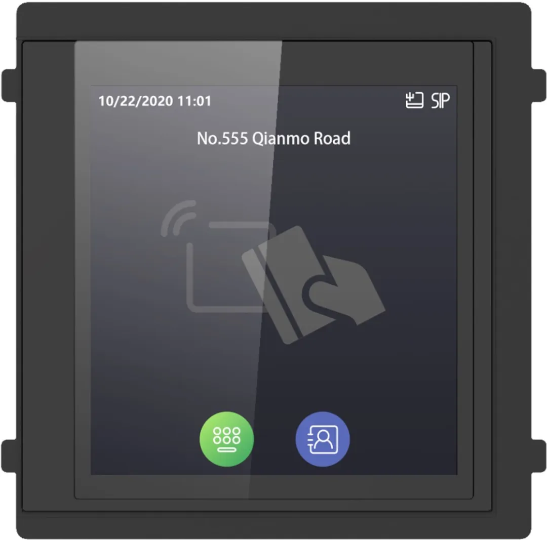Hikvision DS-KD-TDM Touchscreen Video-Intercom - Zwart