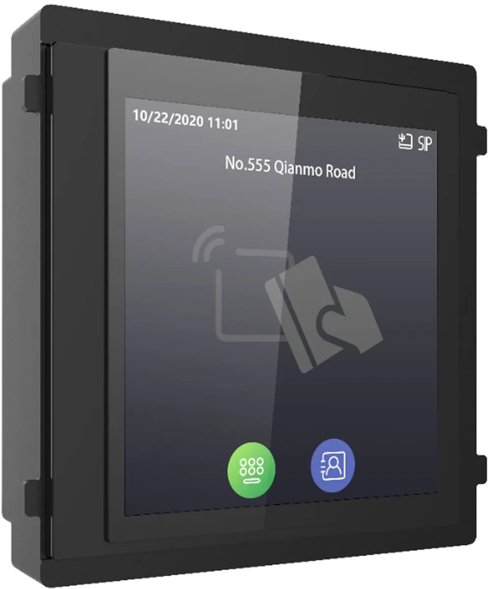 Hikvision DS-KD-TDM Touchscreen Video-Intercom - Zwart