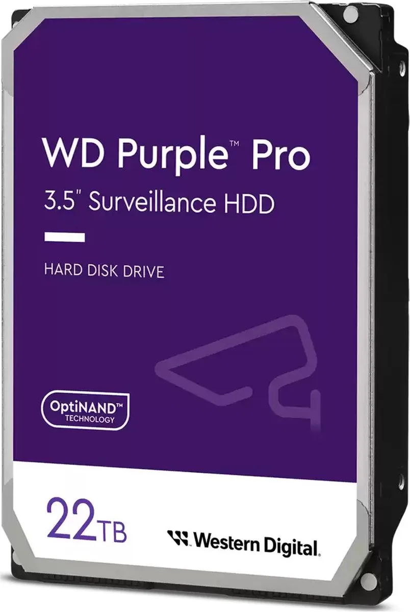 Western Digital Purple Pro WD221PURP 22TB Harde Schijf