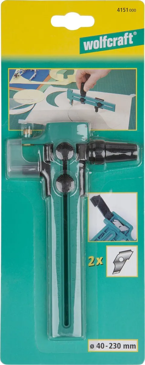 Wolfcraft Cirkelsnijder 4151000 - Papier/karton