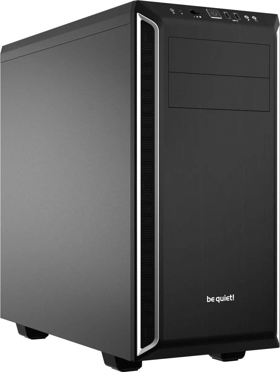 be quiet! Pure Base 600 - ATX Behuizing - Zwart/Zilver
