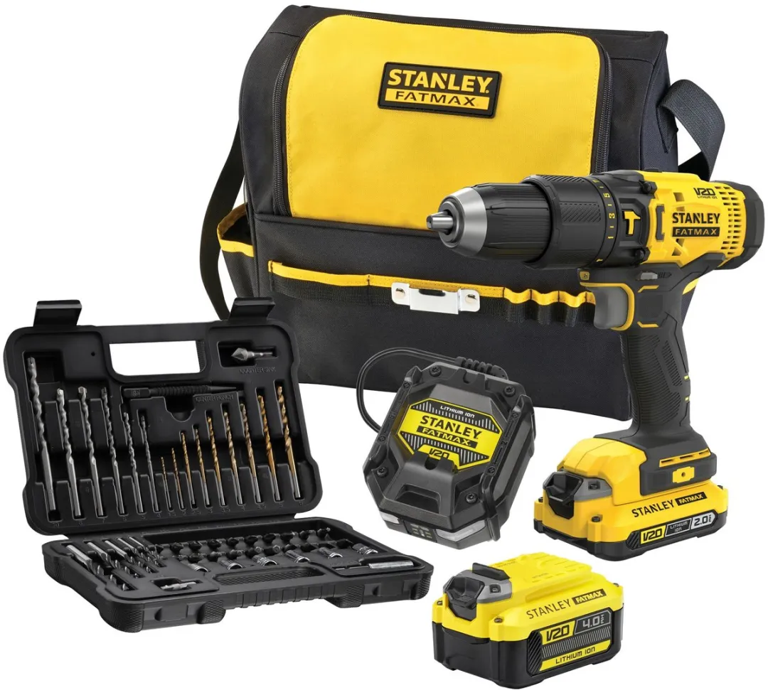 Stanley Fatmax V20 SFMCK101D2T-QW Schroef-/klopboormachine