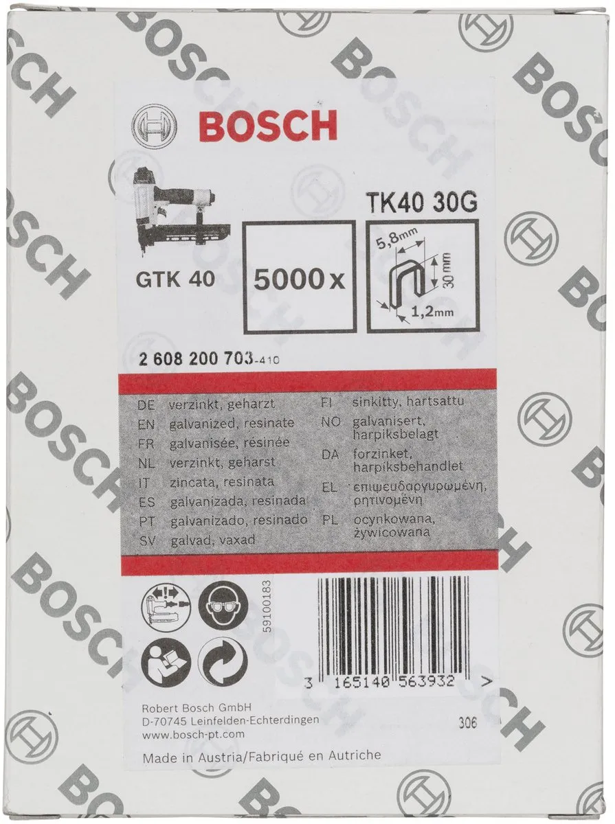 Bosch Professional TK40 30G Nieten - 5.8x30mm - 5000 Stuks