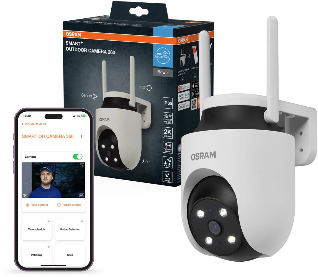 Osram SMART+ AC755520155 Buitencamera 360° 4MP - Wit - afbeelding 6 van 6