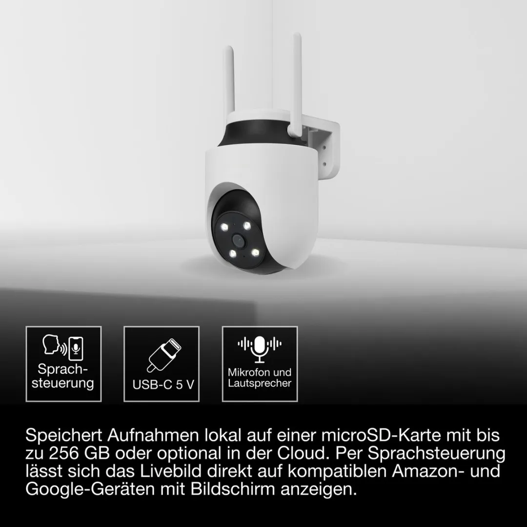 Osram SMART+ AC755520155 Buitencamera 360° 4MP - Wit