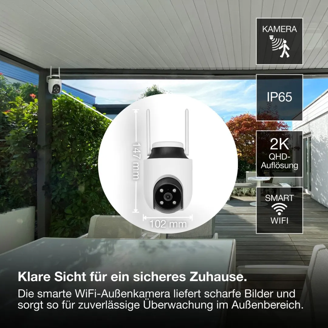 Osram SMART+ AC755520155 Buitencamera 360° 4MP - Wit