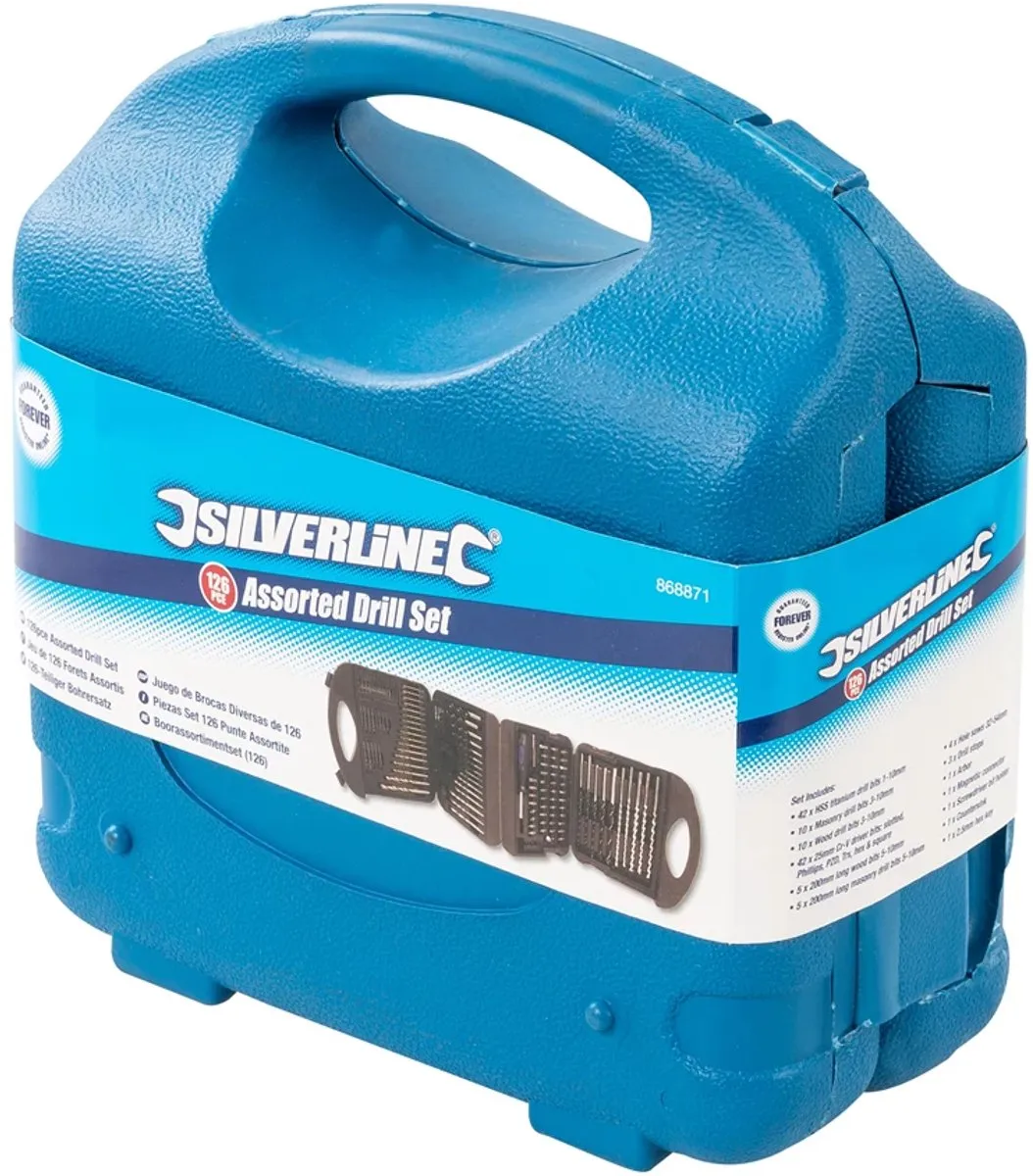 Silverline Boor- en Bitset 126-delig