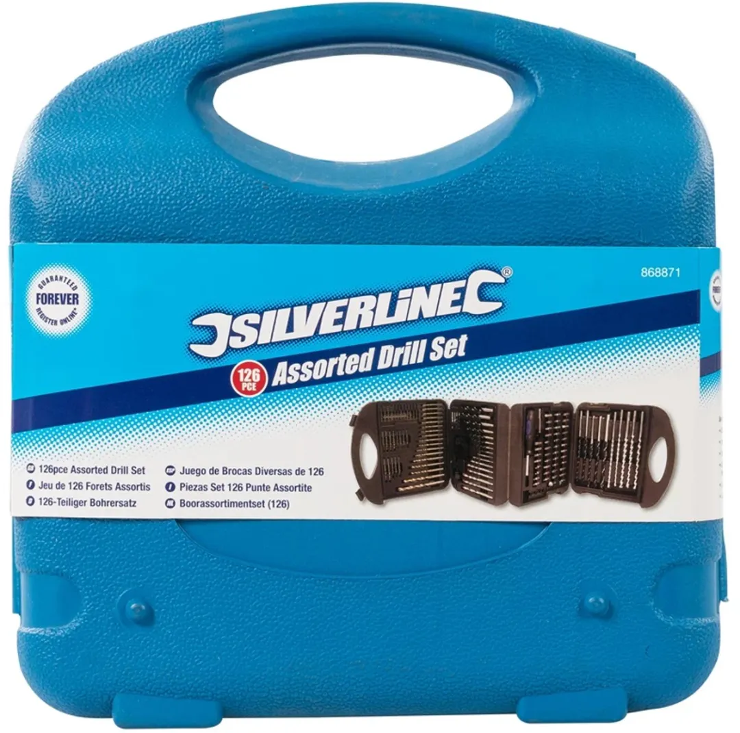 Silverline Boor- en Bitset 126-delig - Titanium