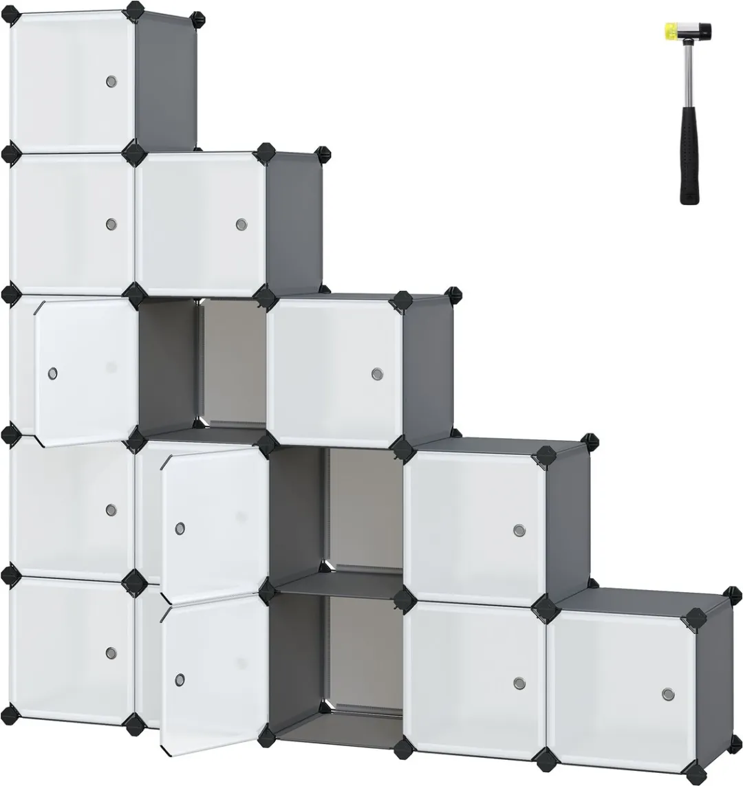 Songmics LPC443G01 Modulair Opbergsysteem 16 Kubussen