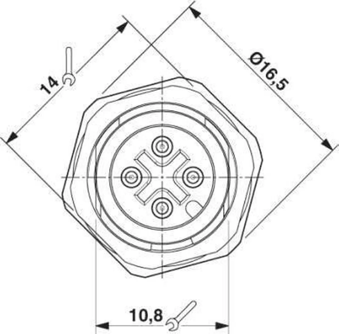 Phoenix Contact SACC-DSI-MS-4CON-M12 Apparaatconnector - afbeelding 5 van 6