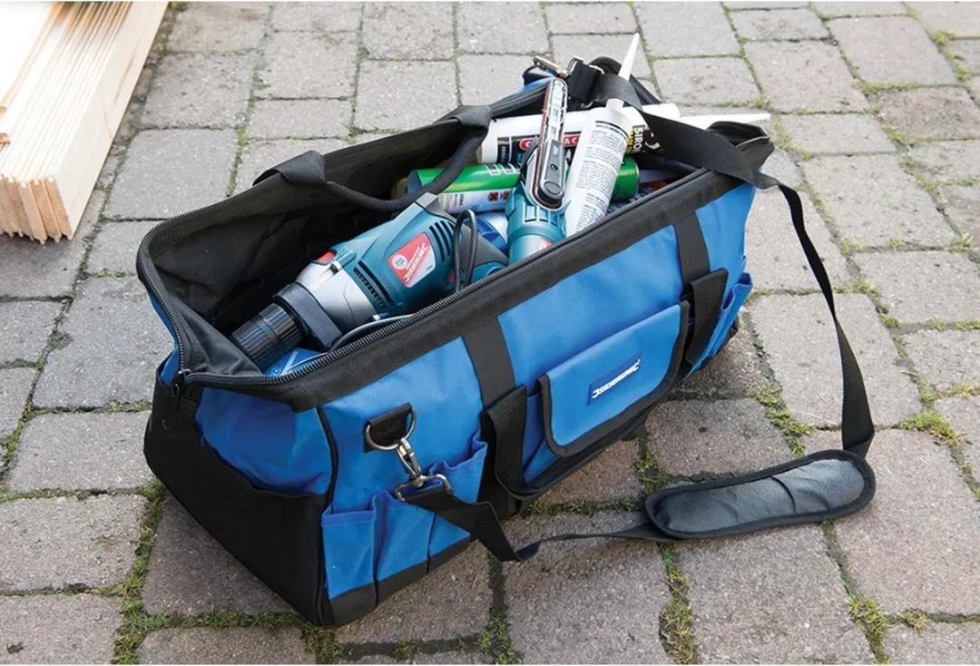 Silverline Gereedschapstas 60cm - 22 Vakken - Harde Bodem