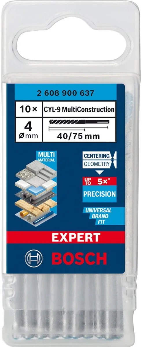 Bosch Professional CYL-9 MultiConstructie Boormachine 10 Stuks