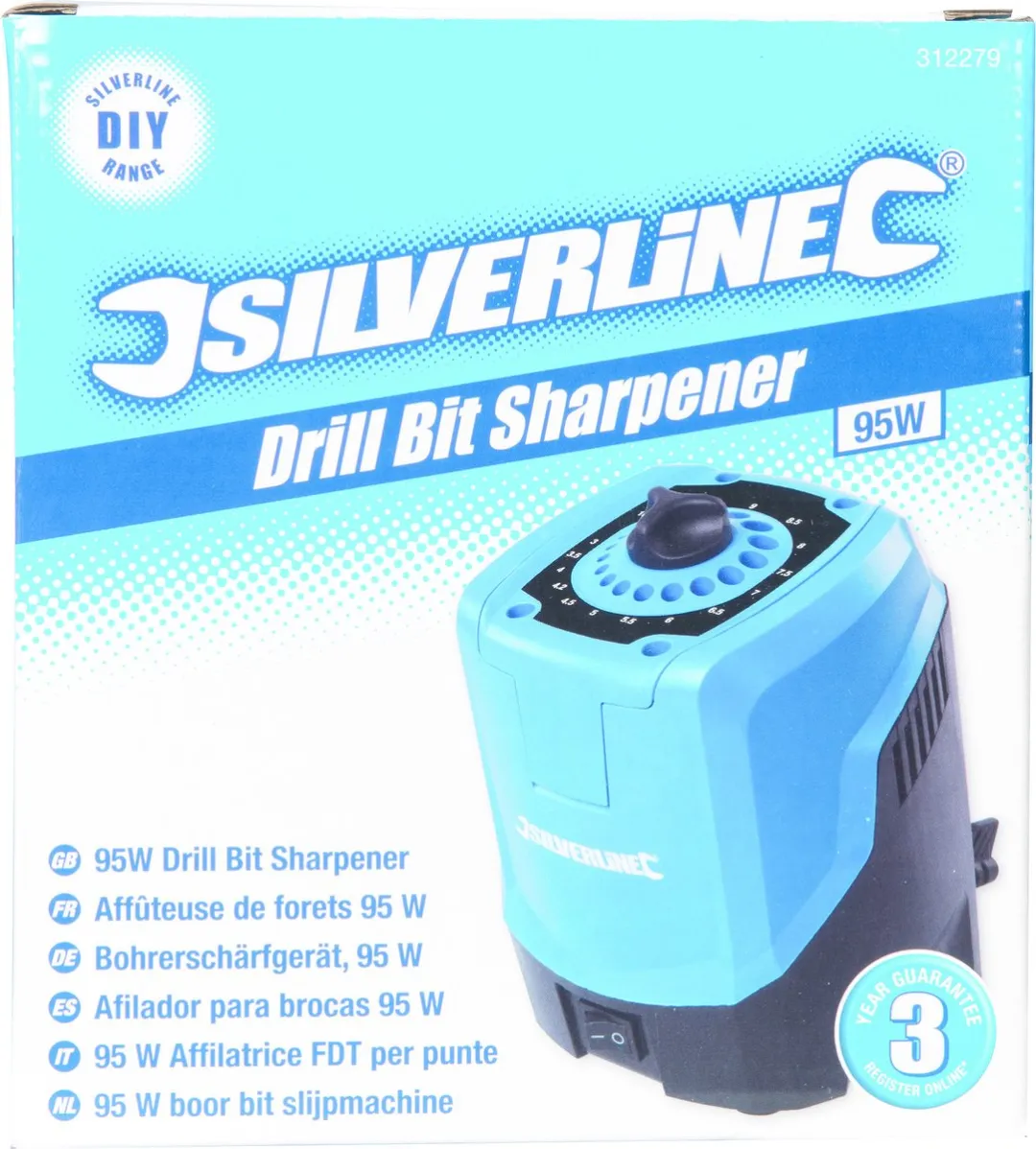 Silverline Boorbitslijpmachine 95W - Metaal