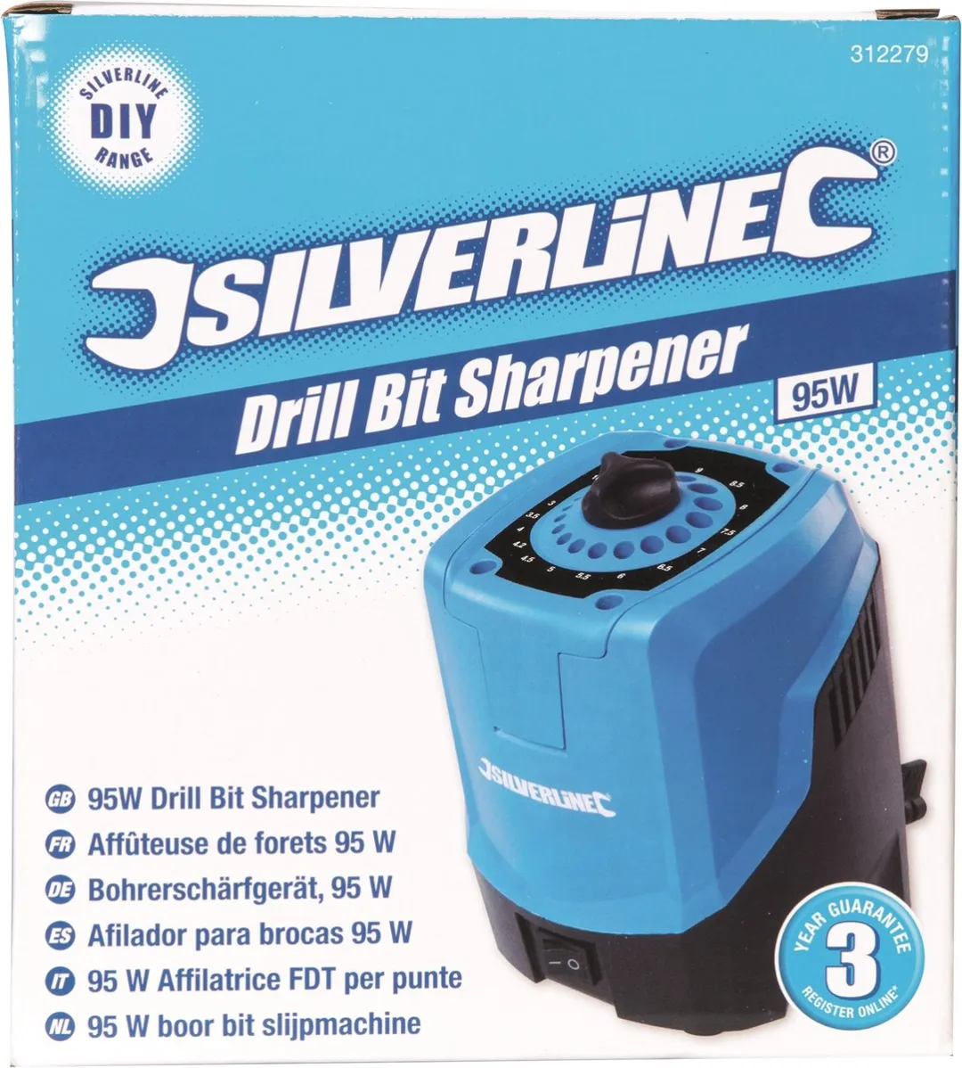 Silverline Boorbitslijpmachine 95W - Metaal