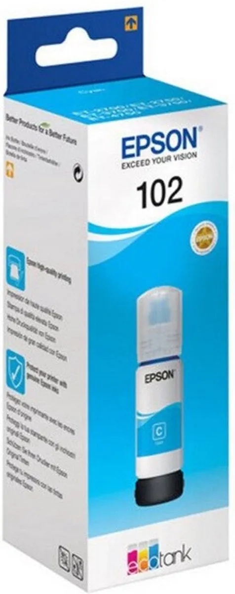 Epson 102 C13T03R240 Inktfles - Cyaan 70ml