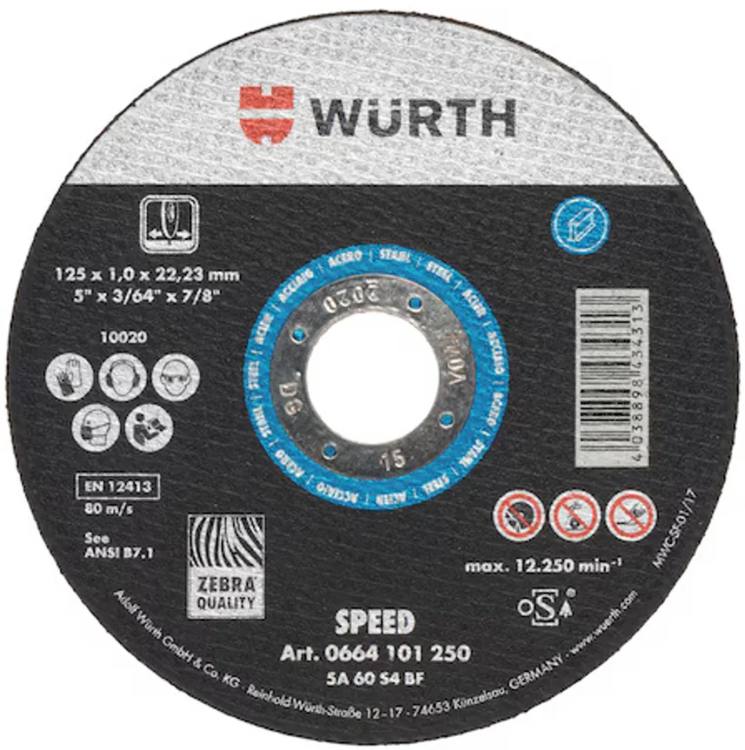 Würth Slijpschijven Set Metaal 125mm