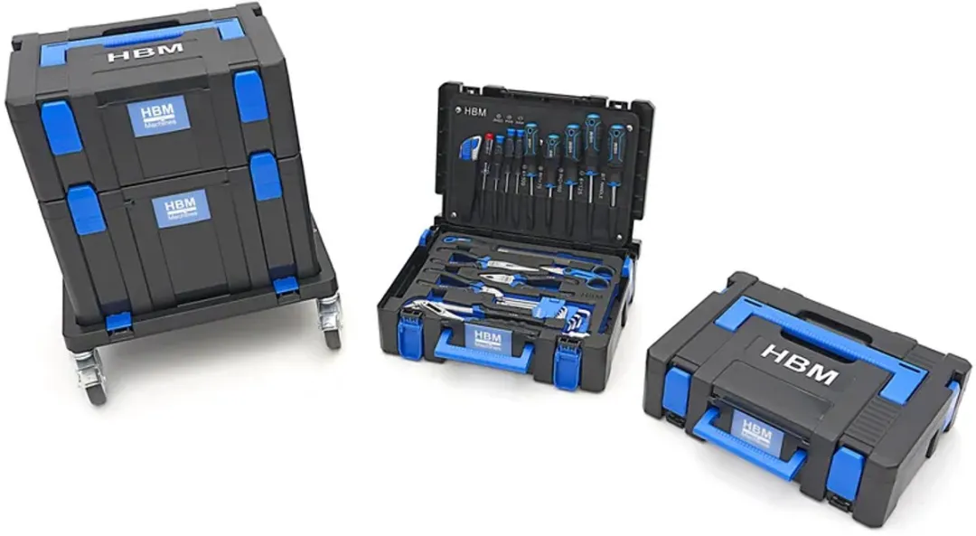 HBM H130953 Verrijdbare Gereedschapskoffer 105-delig - Zwart - afbeelding 2 van 6