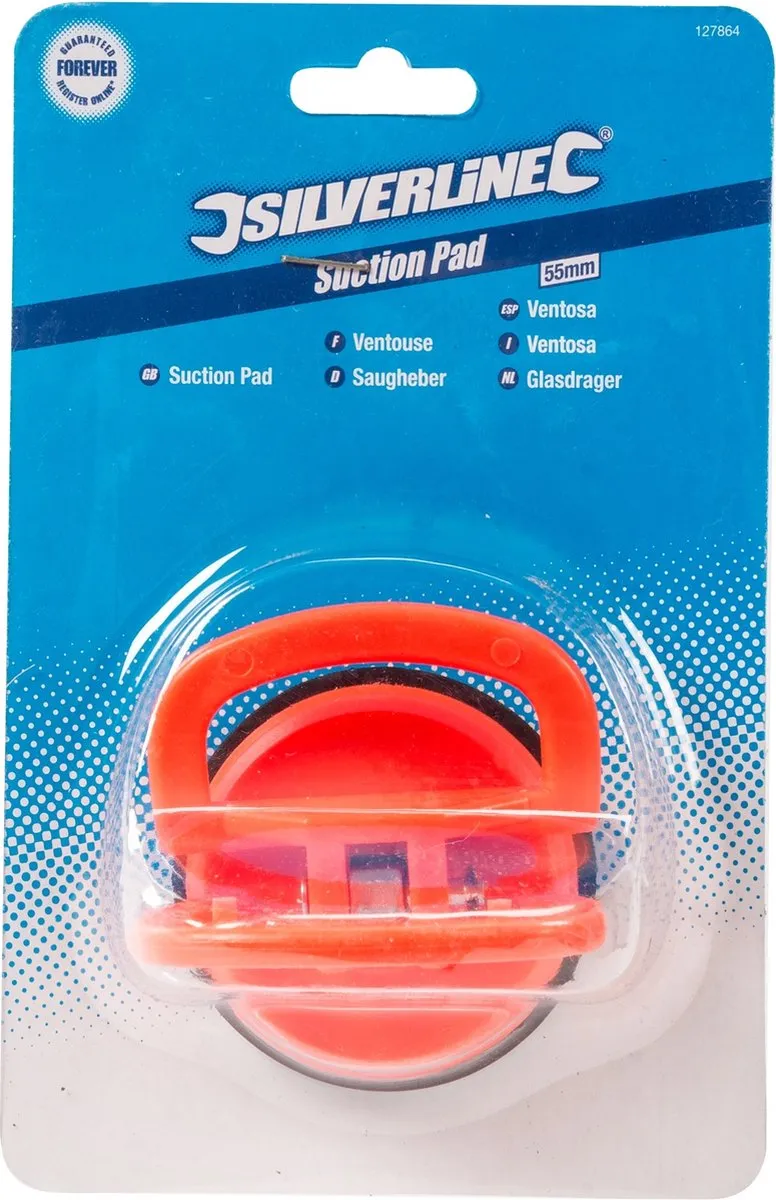 Silverline Glasdrager 15kg - 1 Zuignap Ø5.5cm