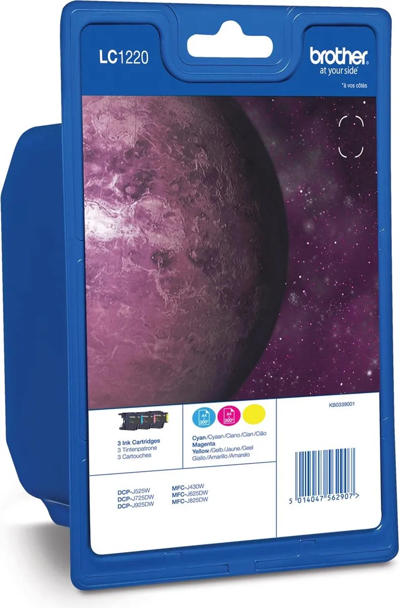 Brother LC1220RBWBP Inktcartridge - 3 Stuks (Cyaan/Magenta/Geel)