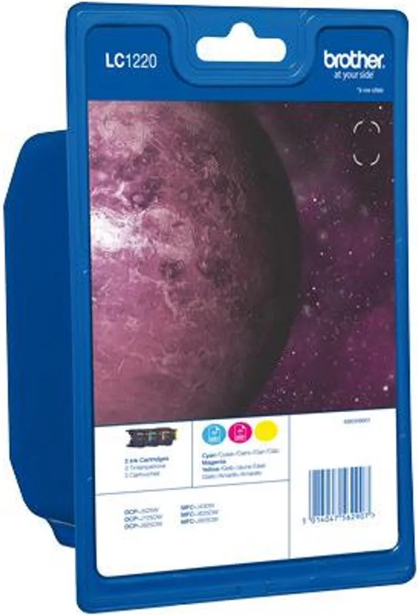 Brother LC1220RBWBP Inktcartridge - 3 Stuks (Cyaan/Magenta/Geel)