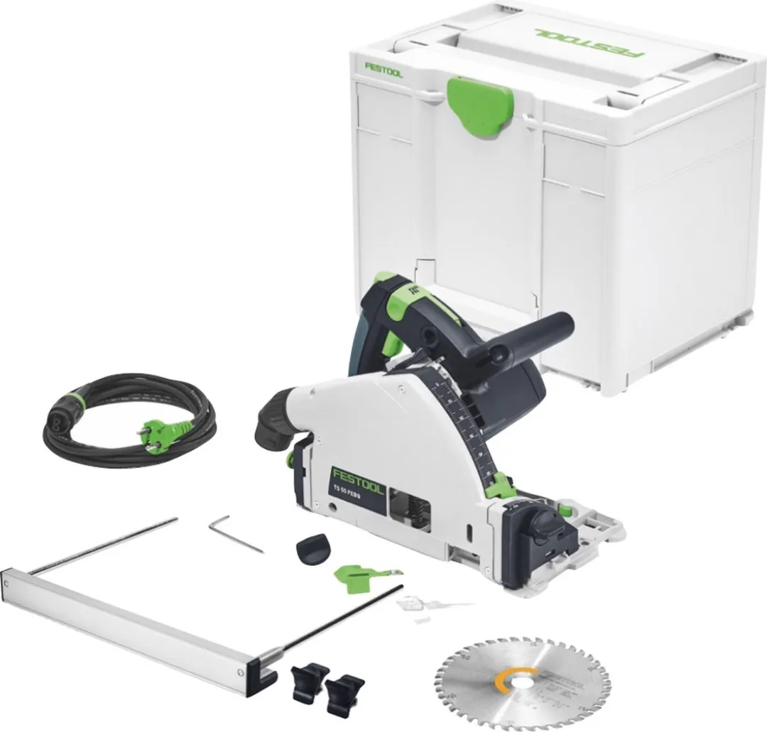 Festool TS 55 FEBQ-Plus-PA Invalzaag 1200W - 160mm + Parallelaanslag