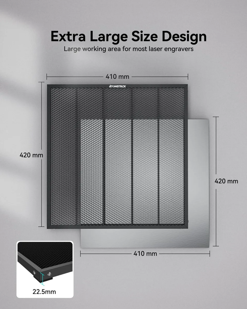 ATOMSTACK F4N Laser Honeycomb Werktafel 400x400mm