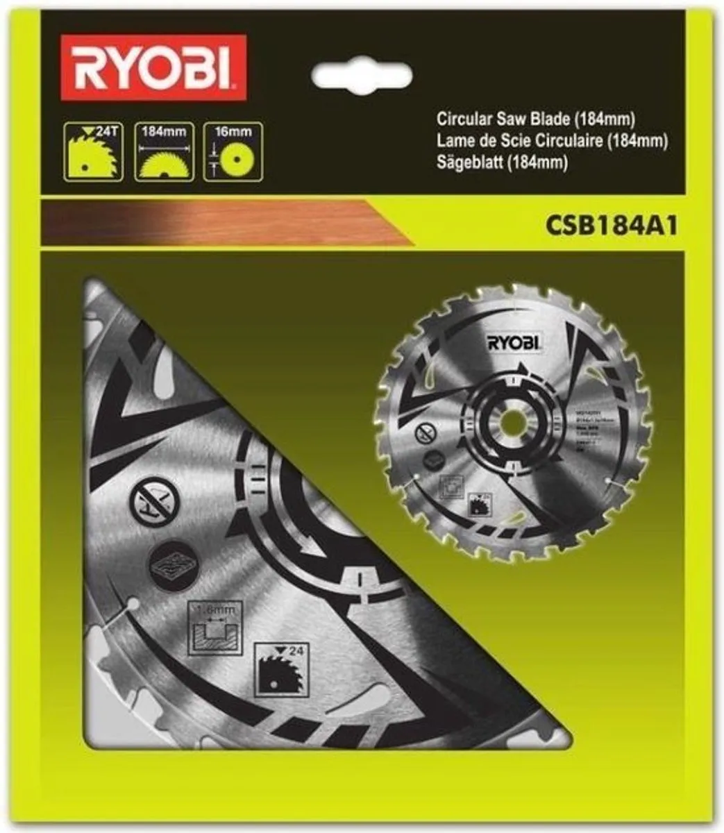 Ryobi HM Zaagblad R18CS7-0 - 184mm 24 Tanden